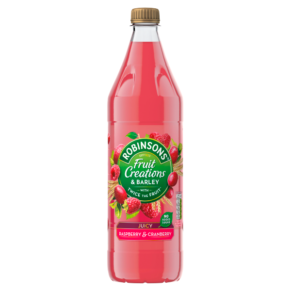 Robinsons Fruit Creations Raspberry & Cranberry with Barley Squash 1L