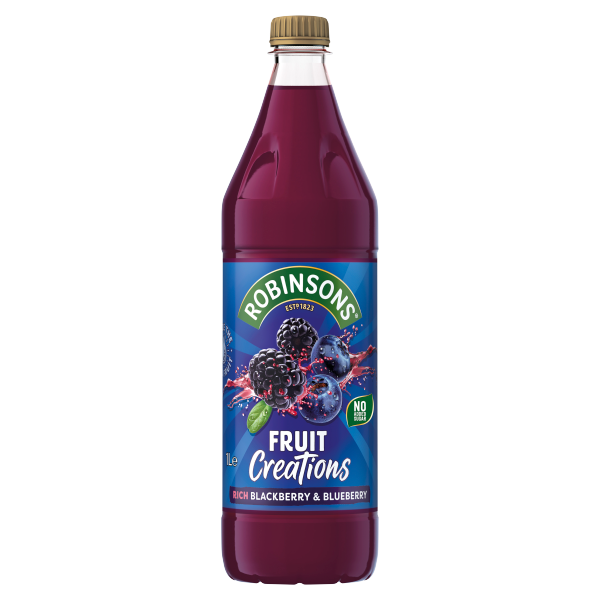 Robinsons Fruit Creations Blackberry & Blueberry Squash 1L We Get Any