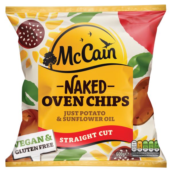 Mccain Naked Straight Cut Oven Chips £2.09 600g