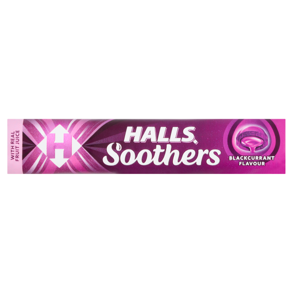 Halls Soothers Blackcurrant Juice Sweets 45g