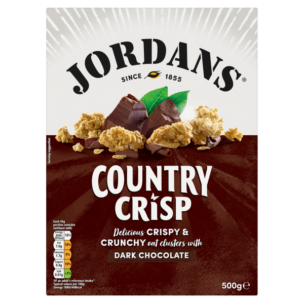 Jordans Country Crisp with 70% Cocoa Dark Chocolate 500g