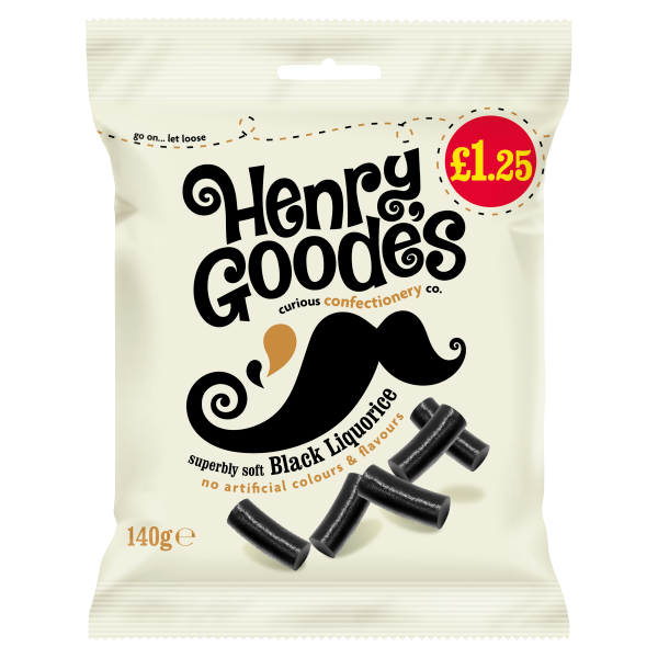 Henry Goode Soft Eating Liquorice Pmp £1.25 140g