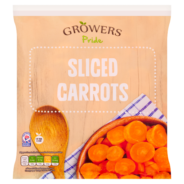 Growers Pride Sliced Carrots 450g