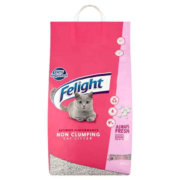 Cat litter outlet pink bag