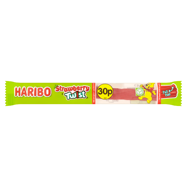 HARIBO Strawberry Twist 25g 30p PM We Get Any Stock