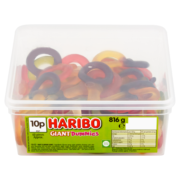 HARIBO Giant Dummies 816g We Get Any Stock