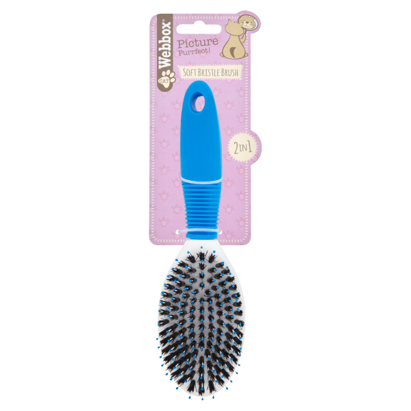 Webbox Cat 2 in 1 Soft Bristle Brush