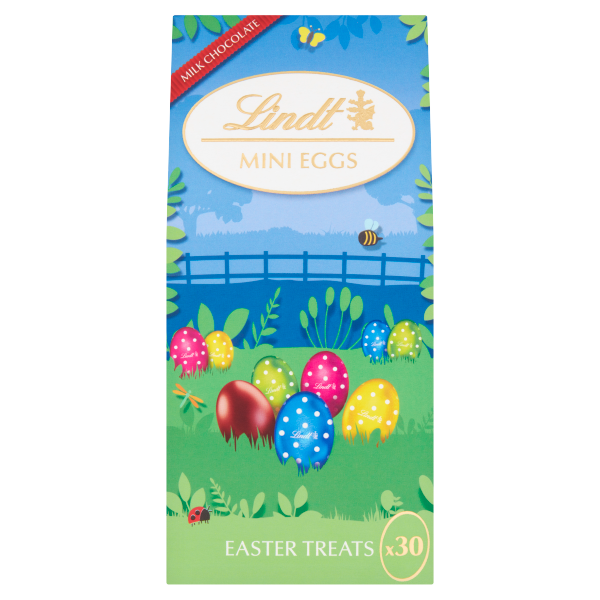 Lindt Milk Chocolate Solid Mini Eggs Canister 177g We Get Any Stock