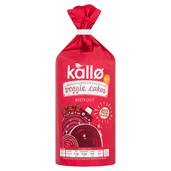 Kallo Beetroot & Balsamic Veggie Cakes 122g We Get Any Stock