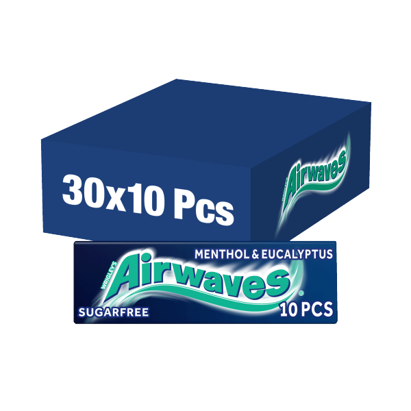 Airwaves Menthol & Eucalyptus Sugarfree Chewing Gum 10 Pieces