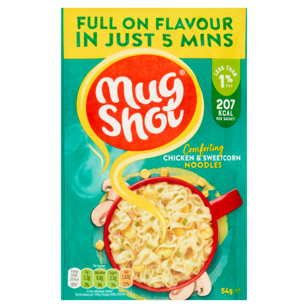 Mug Shot Chicken & Sweetcorn Noodles 54g