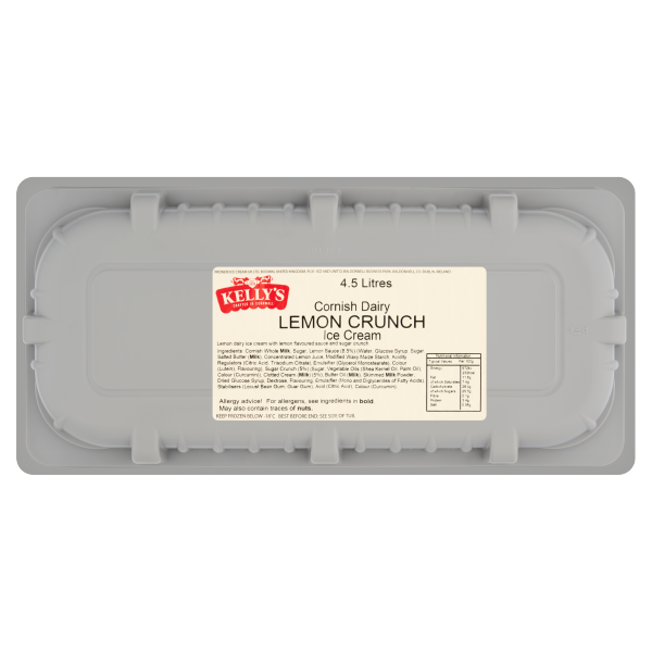 Kelly's Cornish Lemon Crunch Ice Cream 4.5ltr