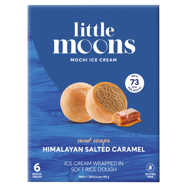 Little Moons Mochi Ice Cream Himalayan Salted Caramel 6 x 32g (192g)