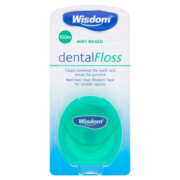 Wisdom Dental Floss Mint Waxed 100m We Get Any Stock