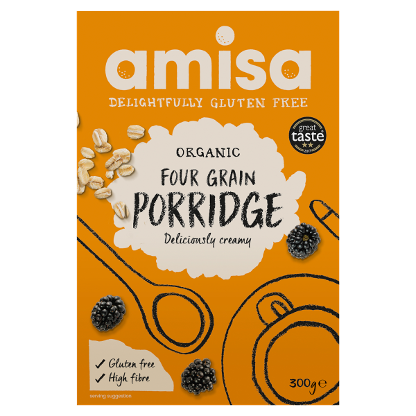 Amisa Organic Four Grain Porridge 300g