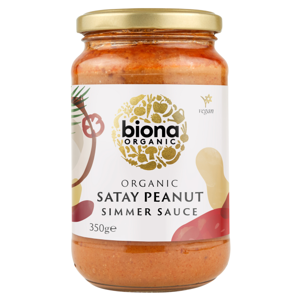 Biona Organic Satay Peanut Simmer Sauce 350g 