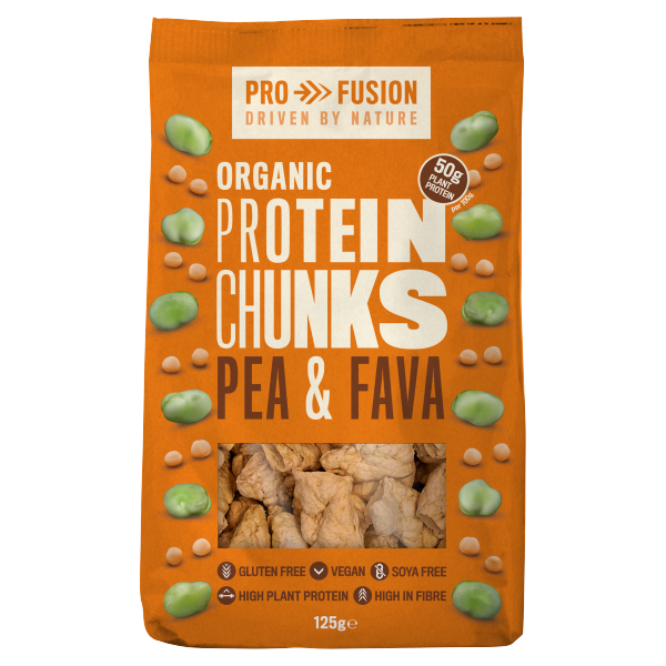 Profusion Organic Protein Chunks Pea & Fava 125g