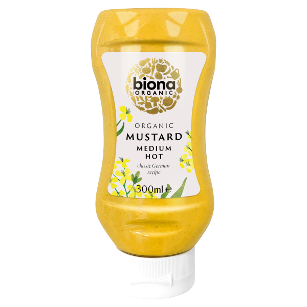 biona Organic Mustard Medium Hot 300ml