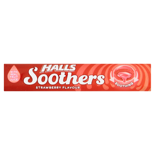 Halls Soothers Strawberry Flavour 45g