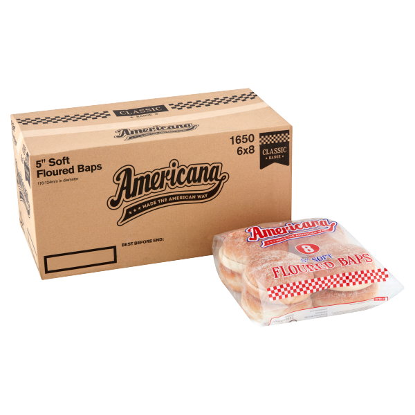 Americana Soft Floured Baps 4.272kg