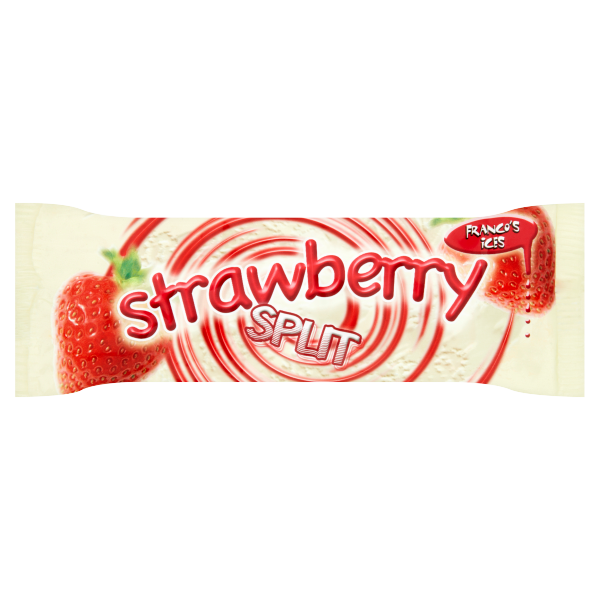 Franco's Ices Strawberry Split Ice Lolly 70ml