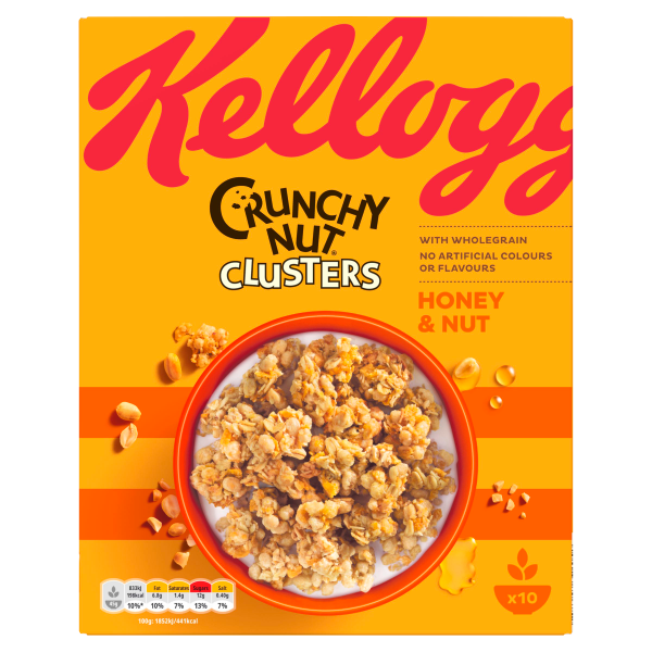 Kellogg's Crunchy Nut Granola & Clusters Variety 5 x 55g (275g) We