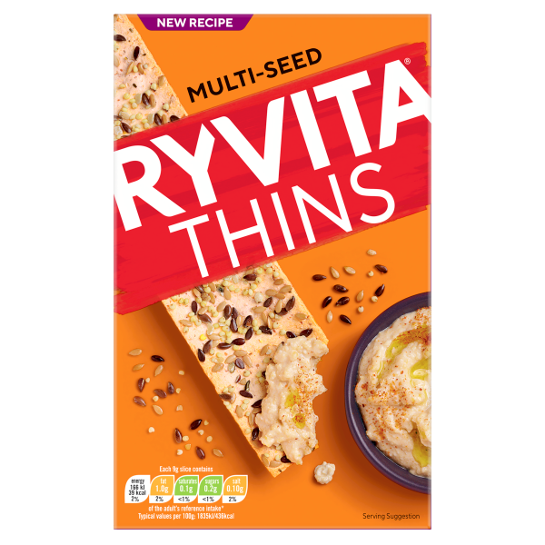 Ryvita Thins MultiSeed Flatbreads 125g We Get Any Stock