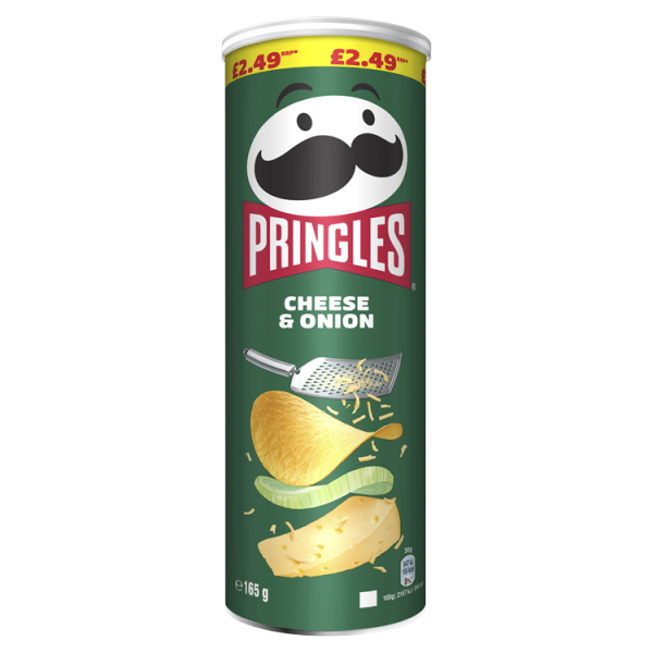 Pringles Cheese & Onion Crisps PM£2.49 165g