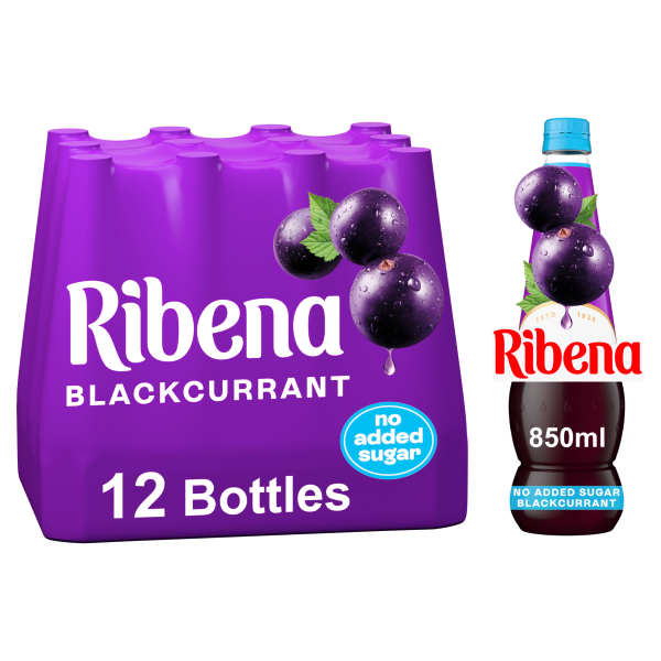 Ribena Blackcurrant Squash No Added Sugar 850ml