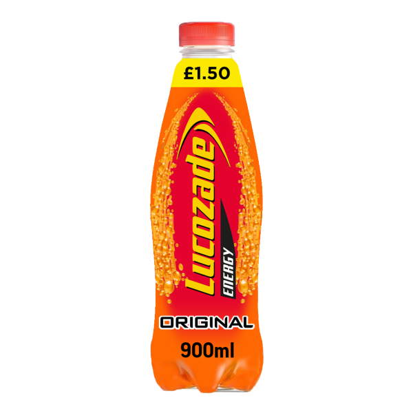Lucozade Energy Original 900ml PMP £1.50 We Get Any Stock