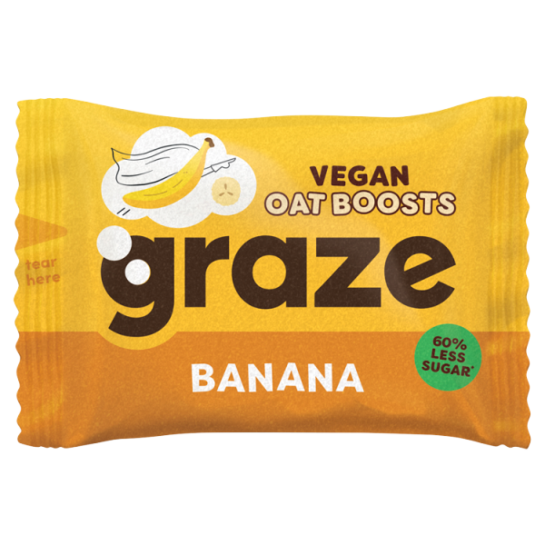 Graze Protein Oat Boosts Cereal Bar Banana 30g