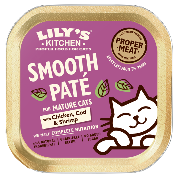 Lily's Kitchen Chicken Cod & Shrimps Pate Wet Cat Food 85g We Get Any