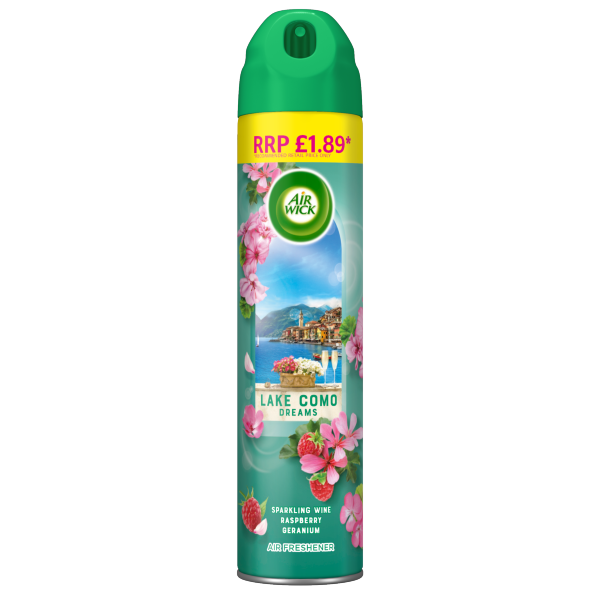 Air Wick Lake Como Dreams Aerosol Lasts up to 1 hour Air Freshener 300ml
