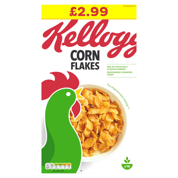 Kellogg's Corn Flakes Cereal PM £2.99 500g