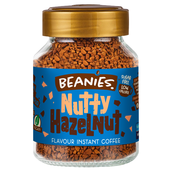 Beanies Nutty Hazelnut Flavour Instant Coffee 50g