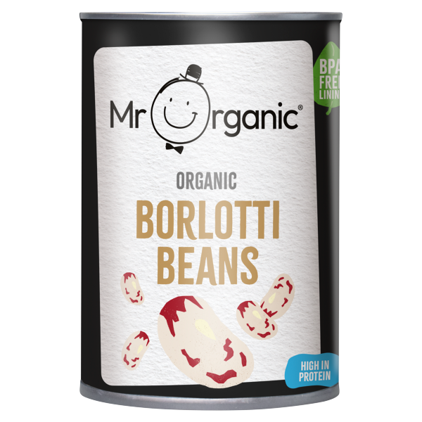 Mr Organic Borlotti Beans 400g