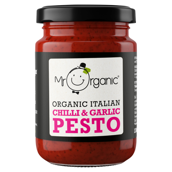 Mr Organic Organic Italian Chilli & Garlic Pesto 130g