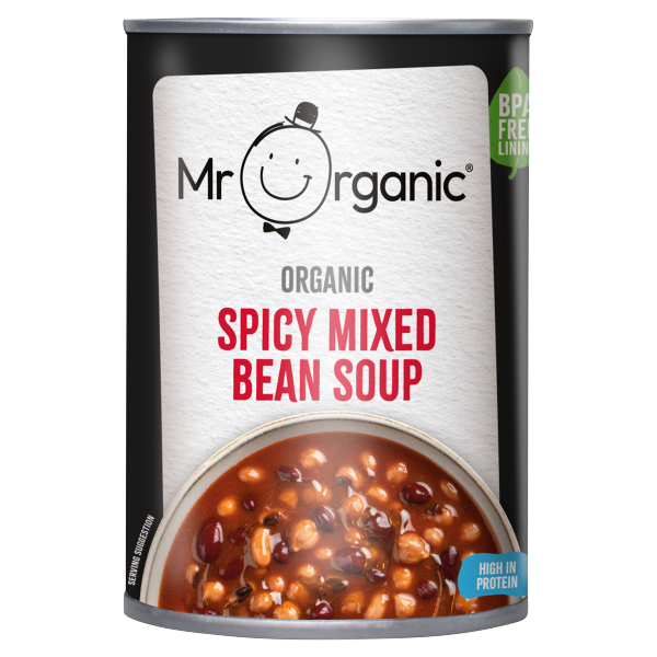 Mr Organic Spicy Mixed Bean Soup 400g