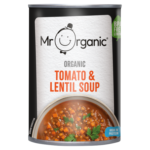 Mr Organic Tomato & Lentil Soup 400g