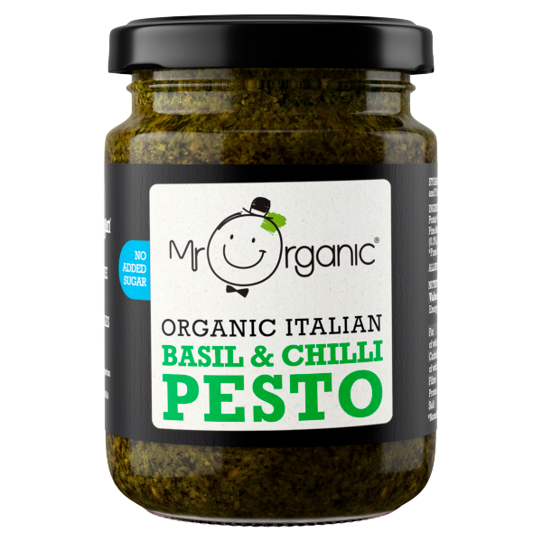 Mr Organic Organic Italian Basil & Chilli Pesto 130g