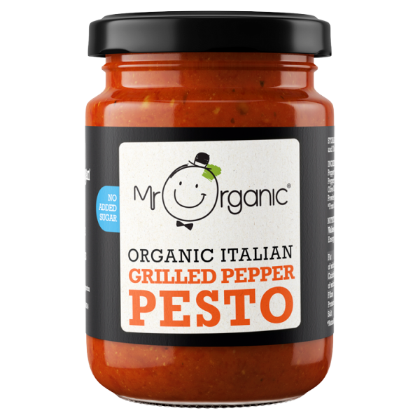 Mr Organic Organic Italian Grilled Pepper Pesto 130g