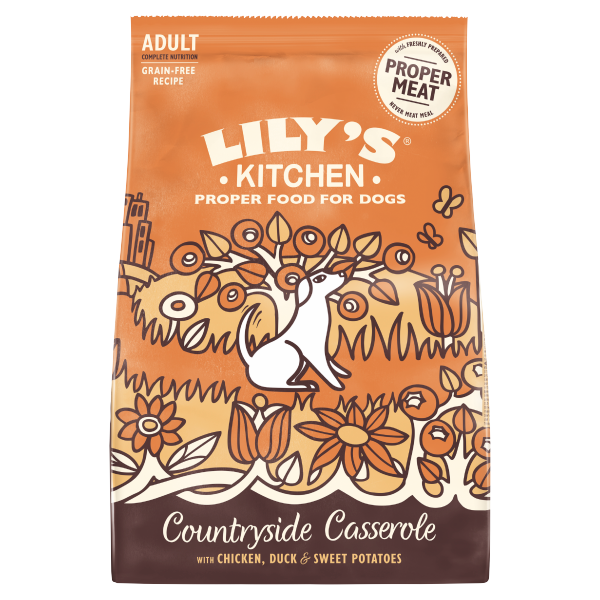 Lily's Kitchen Chicken & Duck Countryside Casserole Complete Adult Dry Dog Food 1kg