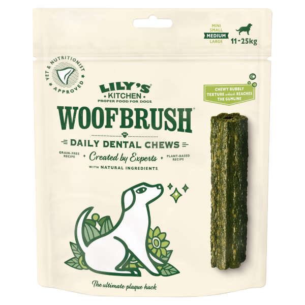 Lily's Kitchen Woofbrush Daily Dental Chews Medium 11-25kg 196g