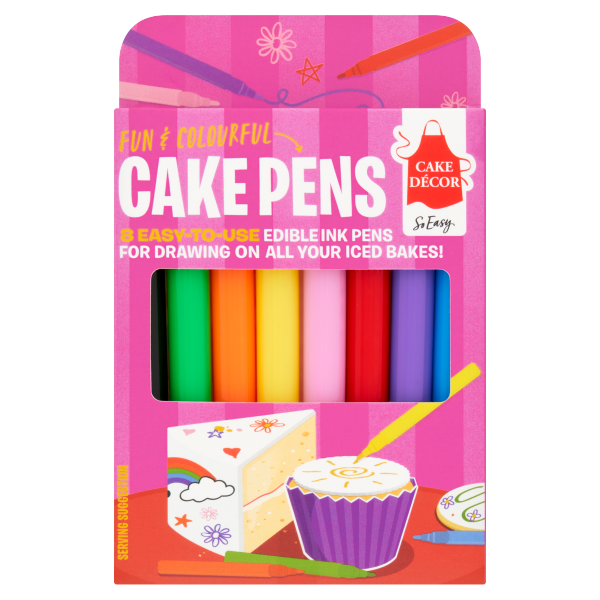 Cake Decor Cake Pens Edible Colours 8 pack