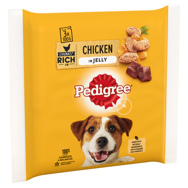 Pedigree senior best sale dog food pouches