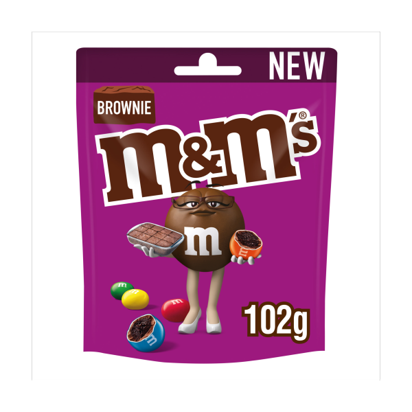 M&M's Brownie Chocolate Pouch Bag 102g