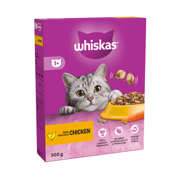 Whiskas 1 Cat Complete Dry with Chicken 300g