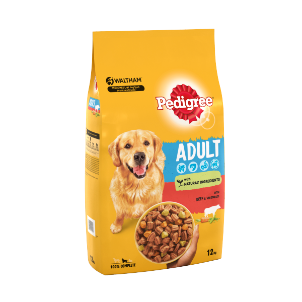 Pedigree Adult Complete Dry Dog Food Beef and Vegetable 12kg