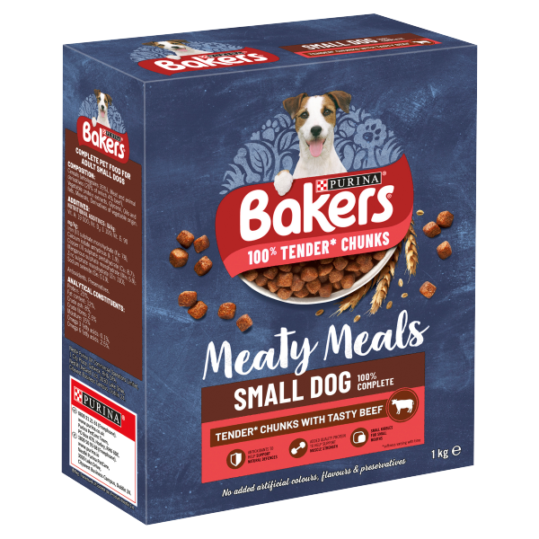 Meaty dry hot sale dog food