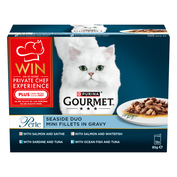 Gourmet Perle Cat Food Pouches Seaside Duo 12 x 85g